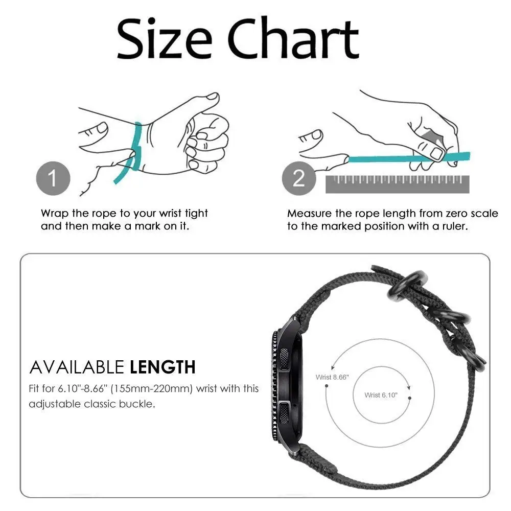 Nylon Braided Woven Strap for Huawei Watch Fit Bands WatchBand Adjustable Bracelet Wristband Correa for Huawei Watch Fit Bands