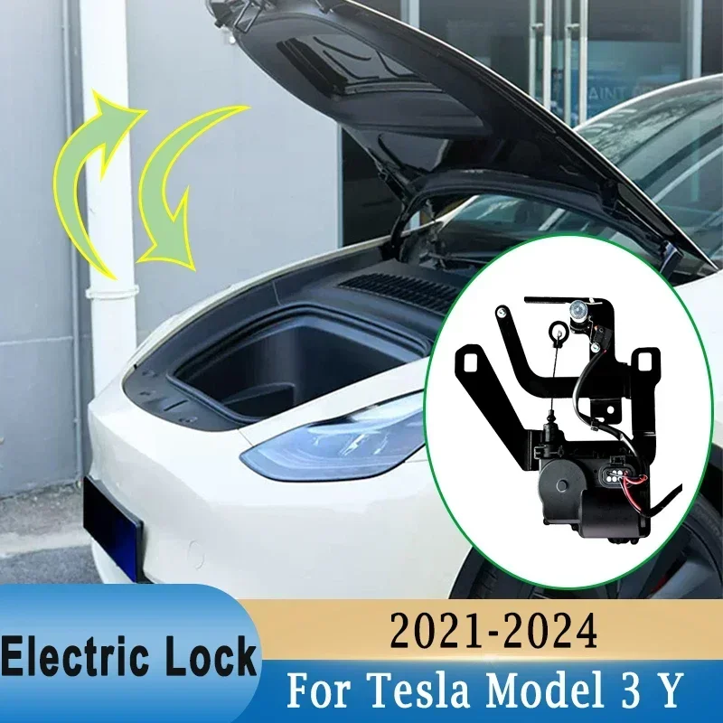 

Front Trunk Electric Suction Lock for Tesla Frunk Soft Closing for Model Y / 3 / 3 Highland Automatic Closer Adsorption