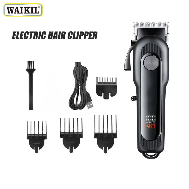 

WAIKIL professional men's electric Hair cutting machine Oil head electric shear USB charging cordless hair clipper Styling tools