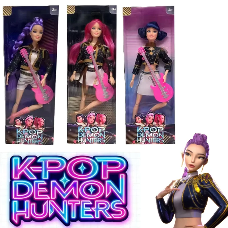 

Живая фигурка, игрушка Kpop, охотник на демонов, Руми Мира, Зуи, киска, тема песен красочных огней для фанатов, детский подарок на день рождения