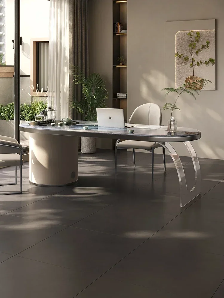 

Modern Light Luxury Microlite High-End Office Simplicity Household Tea Brewing Table