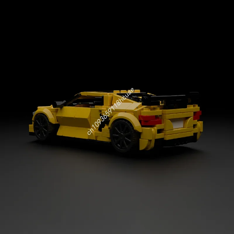 432 قطعة MOC شيفروليه كورفيت سيتي أبطال السوبر نموذج اللبنات تجميع اللعب فكرة التعليم هدية الكريسماس الطوب