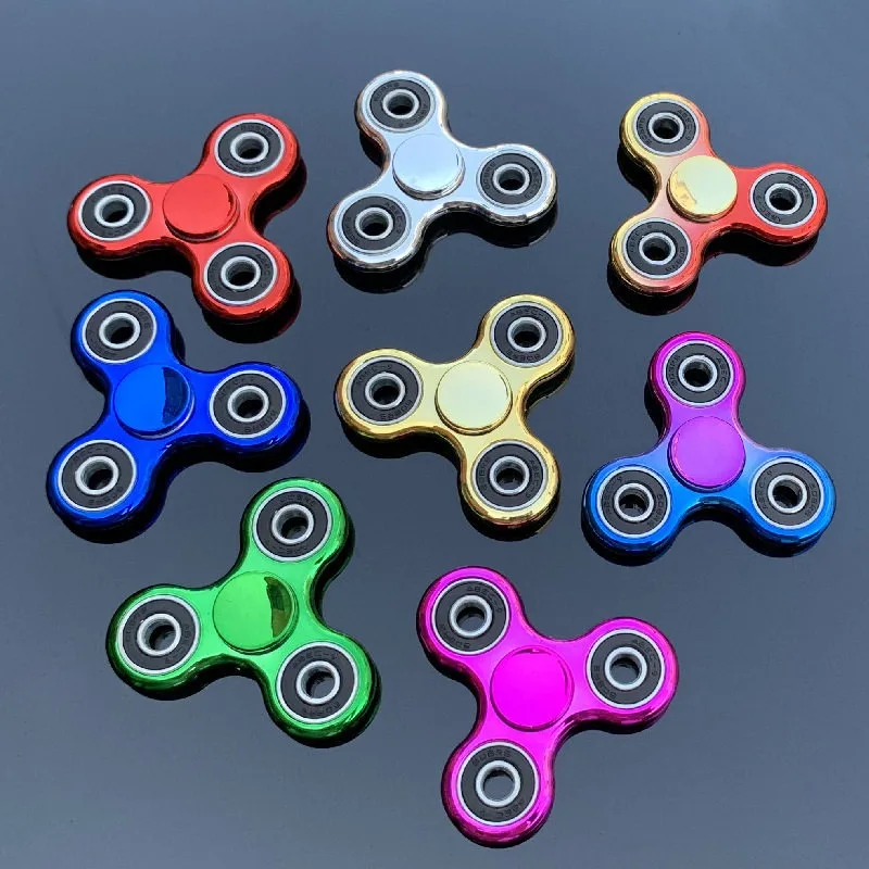 Colorful black family, fingertip gyro, three-leaf spiral interfinger gyro, decompression adult venting