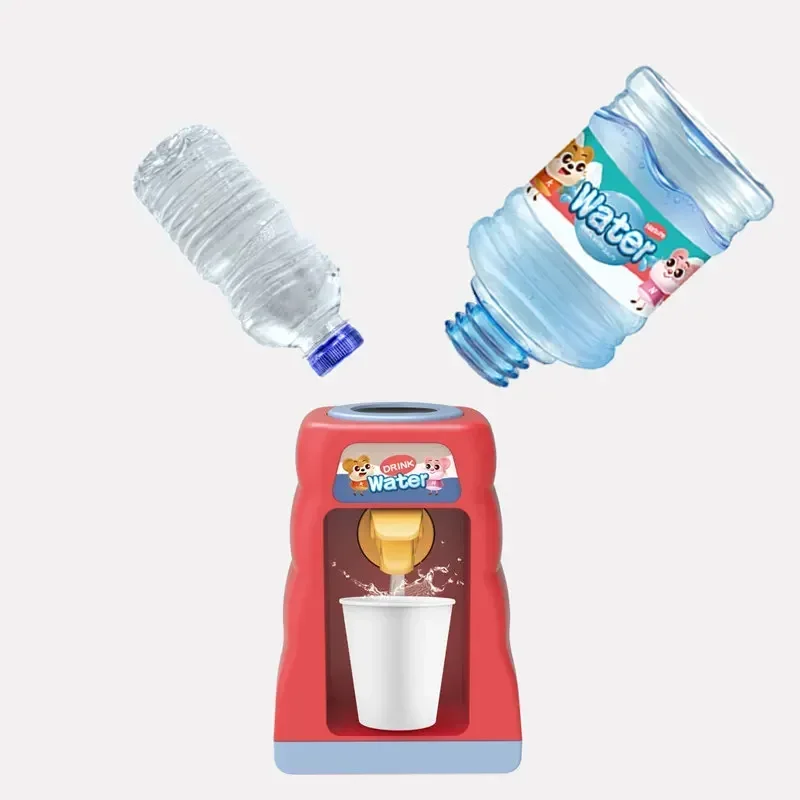 Doen Alsof Speel Elektrisch Licht En Geluid Mini Water Dispenser Speelgoed Keuken Spelen Water Speelgoed Kleine Apparaten Voor Kinderen Educatief Speelgoed