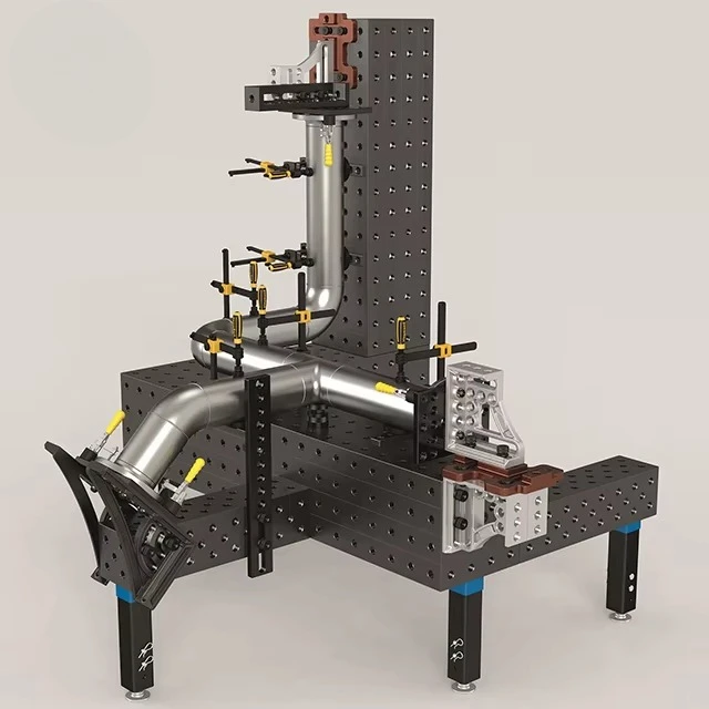 Cast Iron 2400*1200*200 Welding Table New 3D Flexible Plasma D16/D28 Nitriding Soldering Stations with CE Certificate