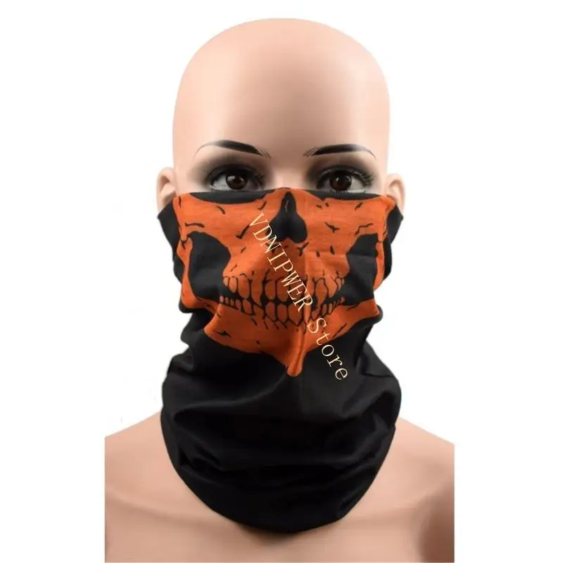 

Многоцелевая маска для печати черепа для маски для велосипедного платка для велосипедных походов на открытом воздухе D08E