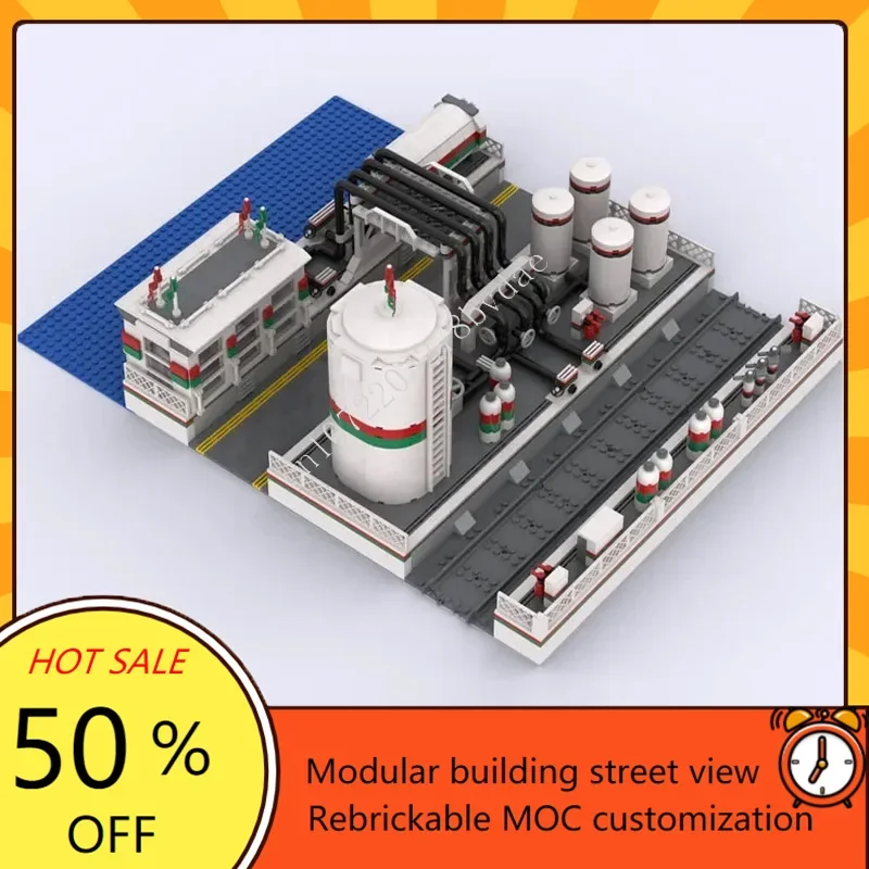 1840PCS Octan terminal Modulaire MOC Creatieve street view Model Bouwstenen Architectuur DIY Onderwijs Assemblage Model Speelgoed Cadeau