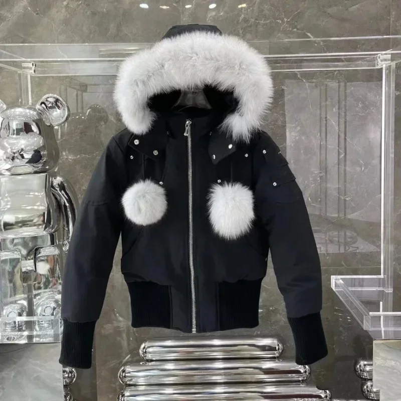 MO * SE KNUCKL * S Damen Winter Daunen jacke mit dickem Reiß verschluss Beste Daunen jacken 90 Gänse Daunen mode Freizeit Winter Mäntel