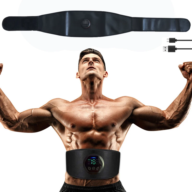 

ABS Trainer Muscle Stimulator Stomach Toner EMS Belt Abdominal Exercise Toning Belt Waist Fitness Training Gym Workout Equipment