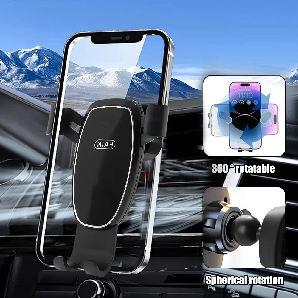 Mirror Car Phone Holder For iPhone 14 13 12 Pro Samsung S22 S23 Xiaomi Auto Air Vent Mount Holder Smartphone GPS Support Stand