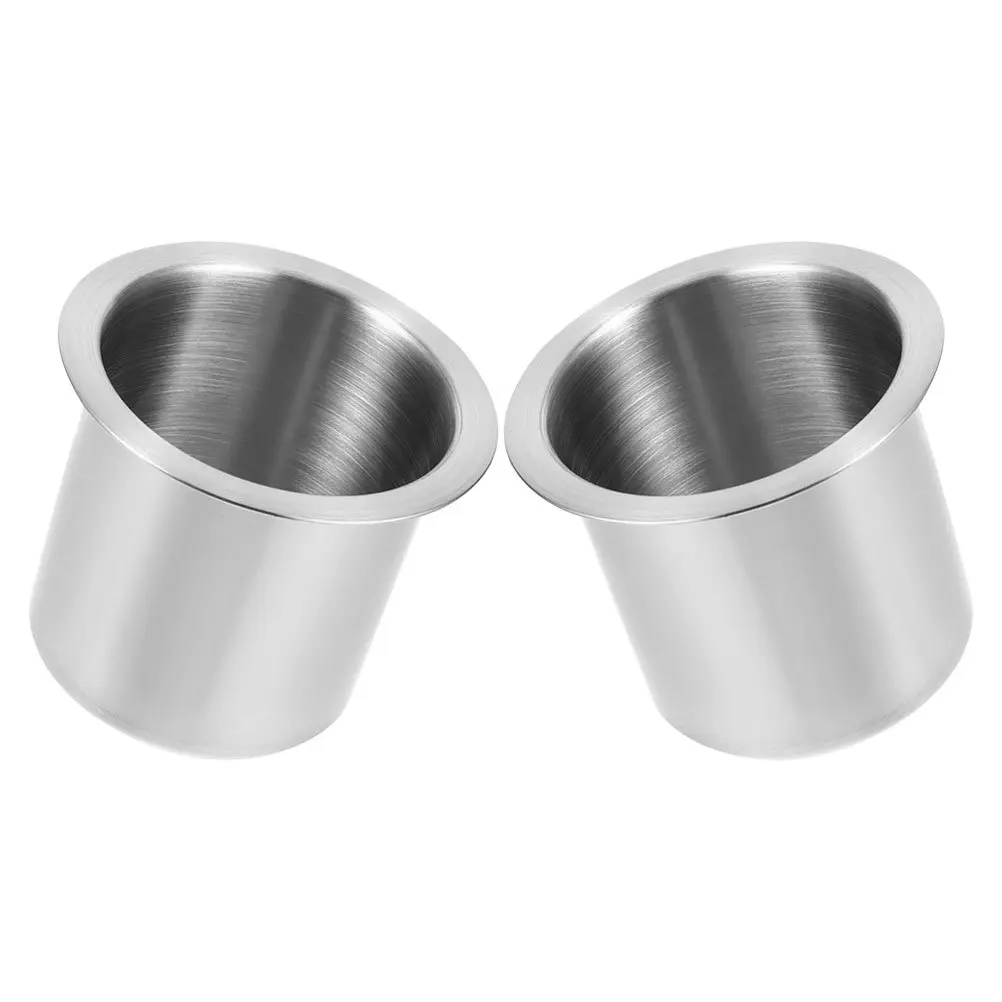 2Pcs Edelstahl Sofa Tasse Halter Einsatz Drop-in Getränke Halter für Couch Liege Auto Boot Rv Verwenden Liege kissen Einsätze
