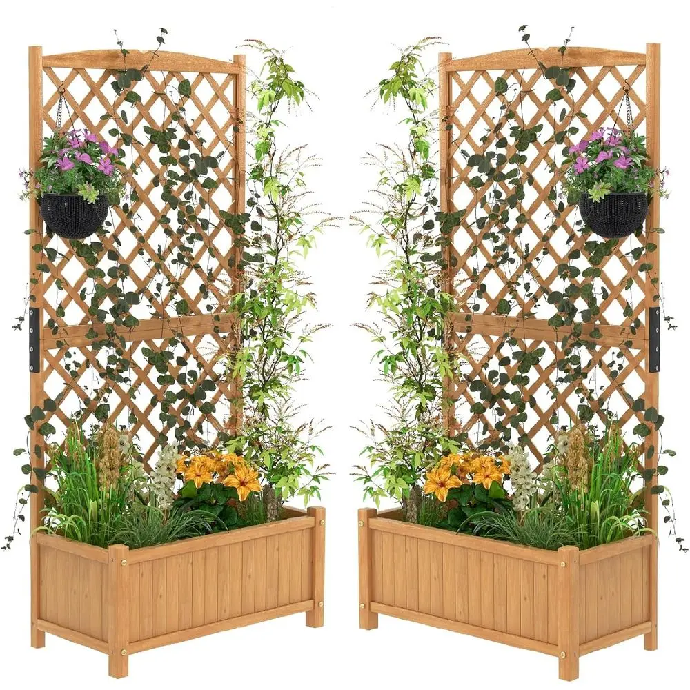 

Набор для приготовления приподнятых грядок на открытом воздухе, 35,5x17,5x71 дюйм, с решеткой и съемным дном, идеально подходит для патио, балкона или двора.