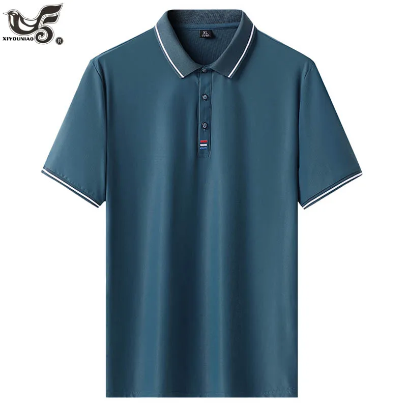 Polo à Manches Courtes pour Homme, Vêtement Respirant, Décontracté, pour Jogging, Golf, Randonnée, Grande Taille, 7XL, 8XL