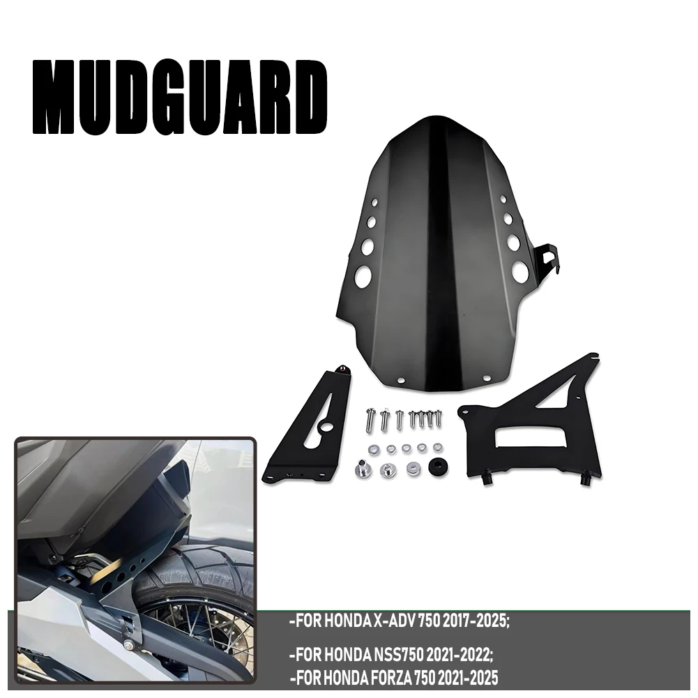 

Motorcycle Fender Rear Cover Back Mudguard Splash Guard Protector FOR Honda X-ADV 750 17-25 NSS750 2021-2022 Forza 750 2021-2025