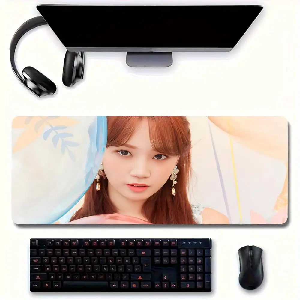 Singer About K-Kim C-Chaewon MINISO Mouse Pad Large Mouse pad for home office Waterproof desk pad Computer Mouse pad Keyboard pa