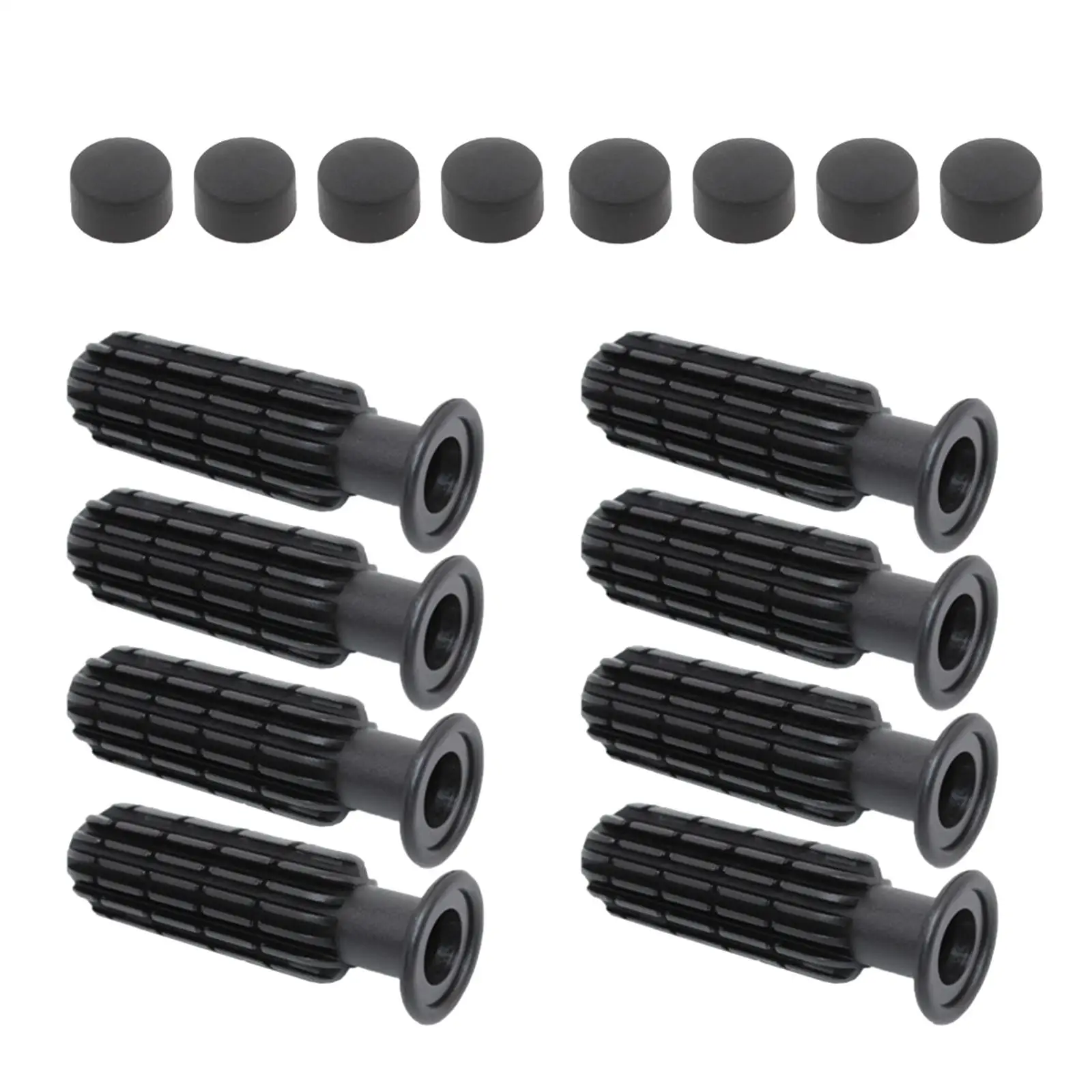

8x Foosball Handle Grips Practical Lightweight with End Children Parts