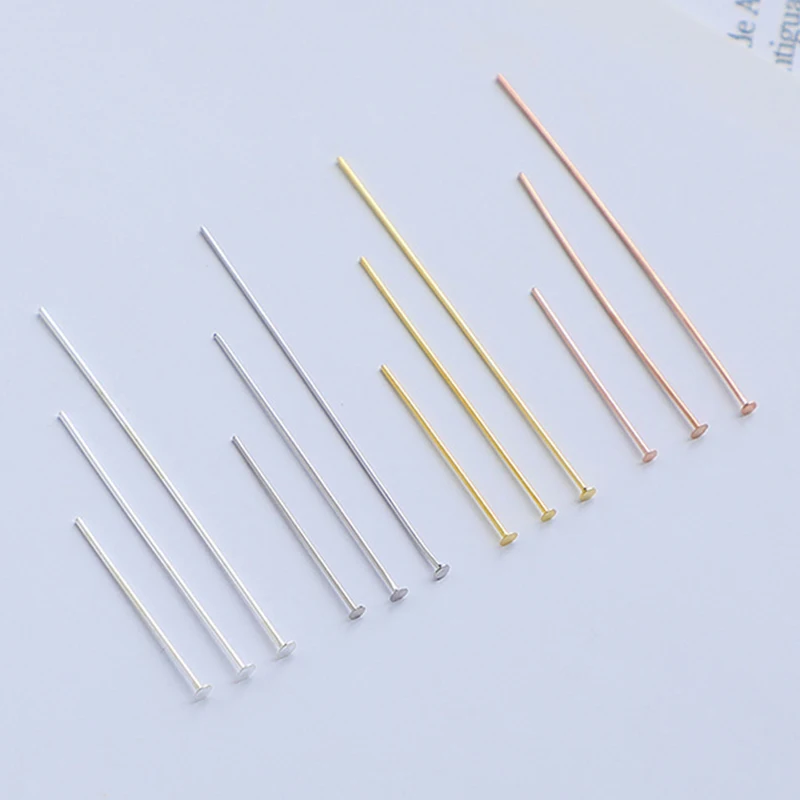 5pcs/Lot 925 Sterling Silver T Pins Needles 20/30/40mm Length diy Earrings Necklace Pendants Silver Pins DIY Jewelry Accessories