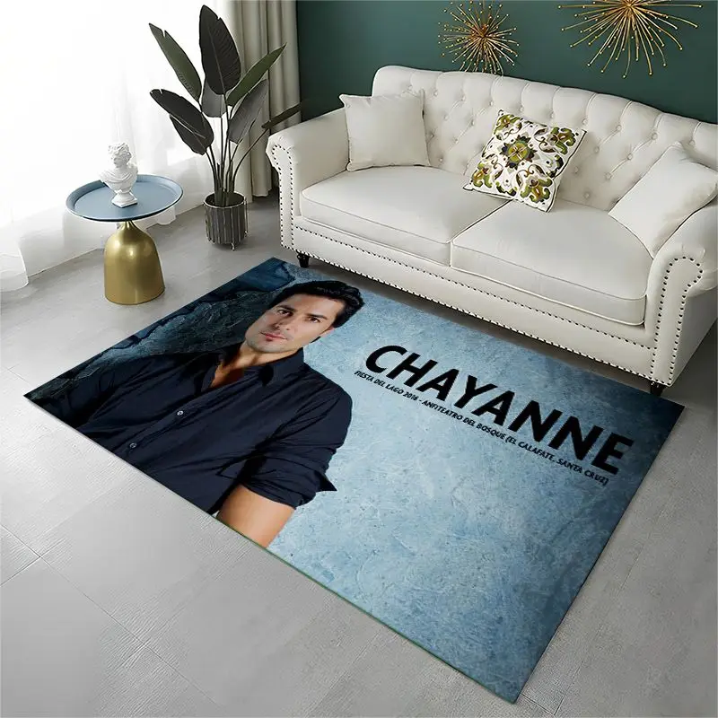 Latin Pop Chayanne Puerto Rican Living Room Non-Slip Area Rug Soft Carpet for Bedroom  Playroom Sofa,Home Decor Doormat Gift