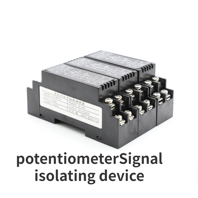 

WS9020 Potentiometer Resistance Displacement Signal Transmitter Signal Isolator Module to Voltage and Current 4-20mA