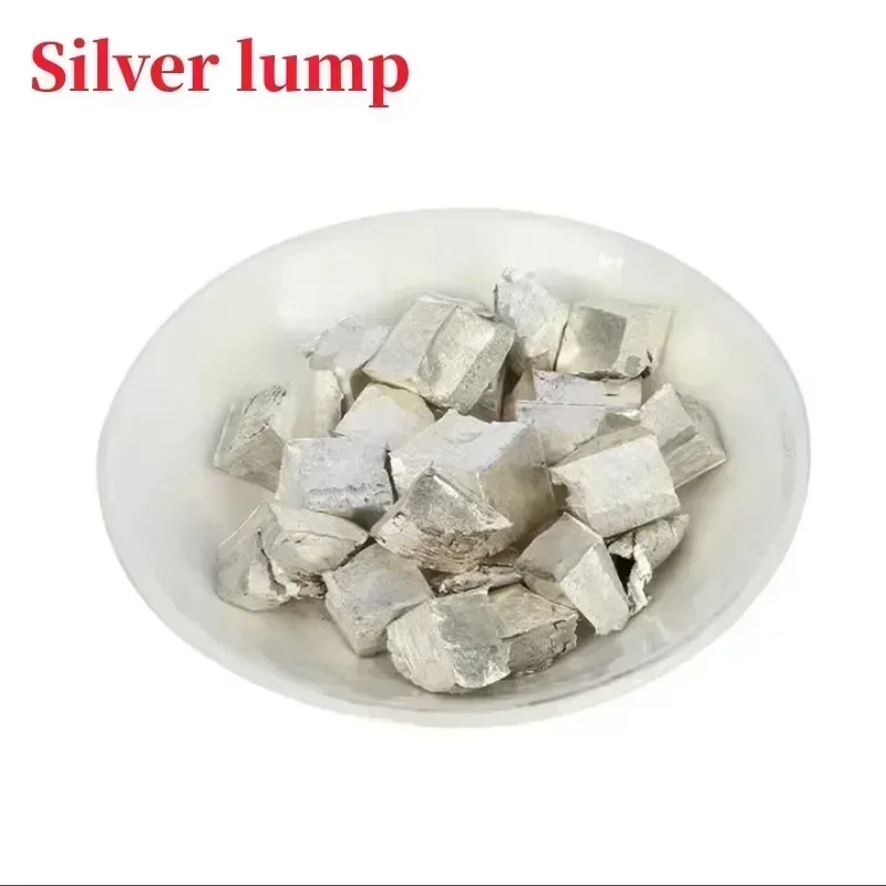 Experimental high purity metal silver block  grain beads  powder Ag≥99.99% 10g 50g 100g