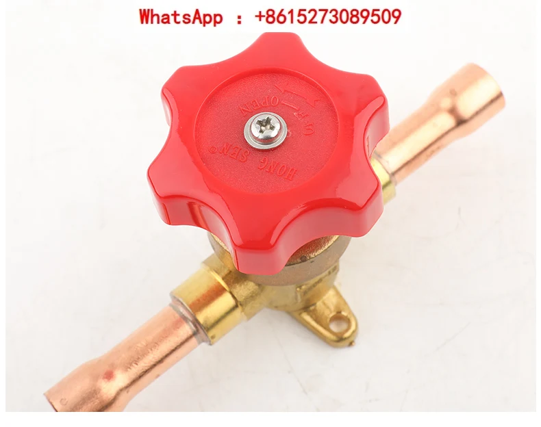 Diafragma Hand, Airconditioner Koude Opslag Koeling Handmatige Schroef Las Koperen Buis Koelmiddel Stopklep