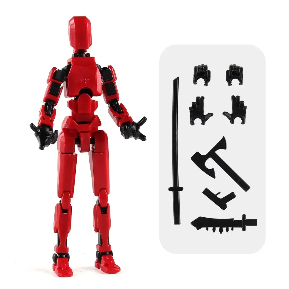 13 Actionfiguren Titan Multi-Jointed Movable Shapeshift Robot T13 Action Mannequin Charakter und Hund Figur Spielzeug Geschenke für Kinder