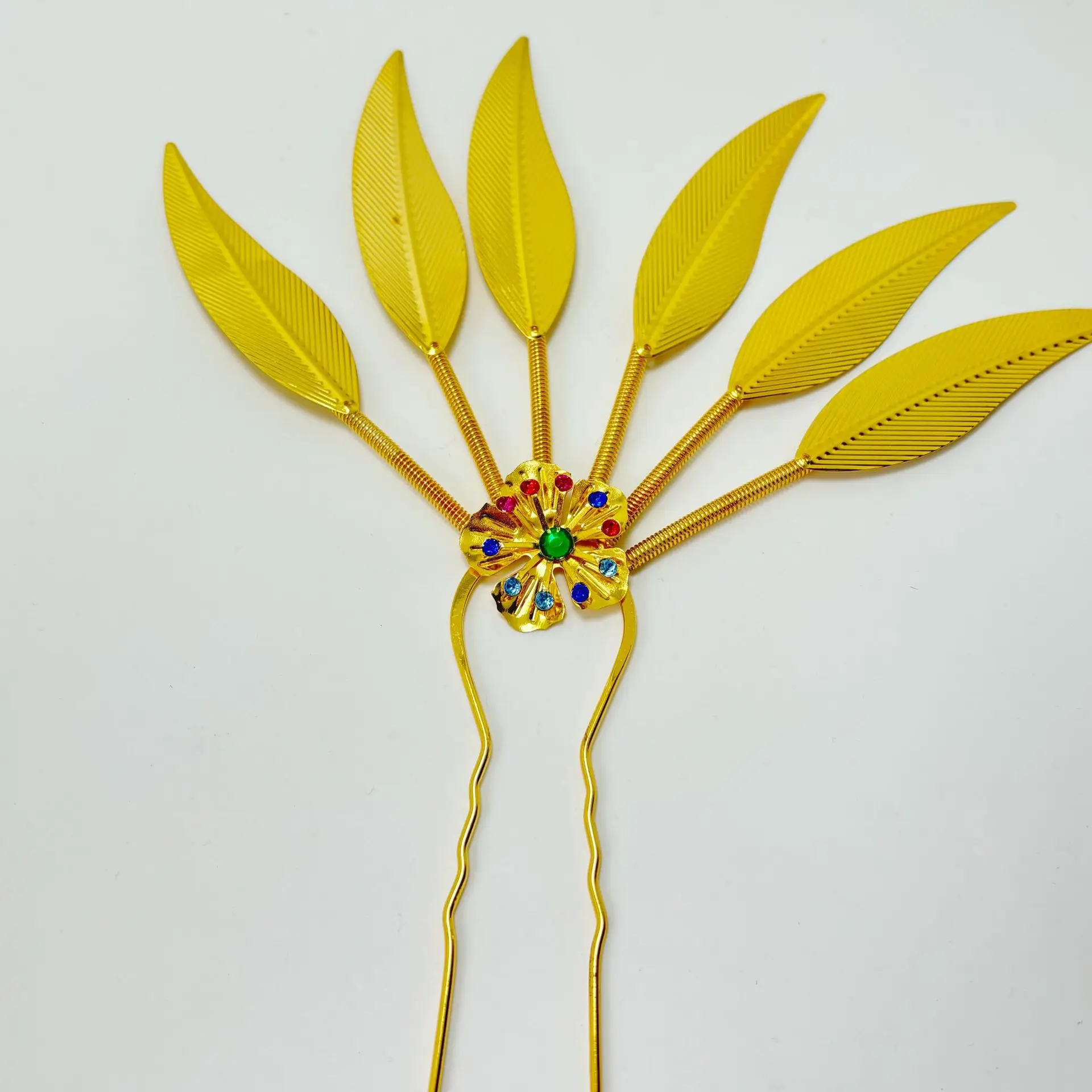 กิ๊บติดผมสไตล์พระราชวัง กิ๊บติดผมสไตล์ไทยสไตล์ชาติพันธุ์ประดับคริสตัล