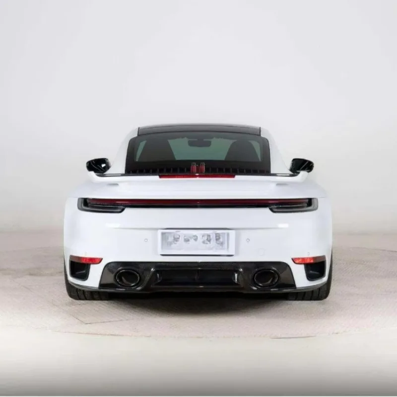 New Dry Carbon Fiber Rear Diffuser & Lip for 911 (992) 2020- Bumper Body Kit for Retrofit/Upgrade 5