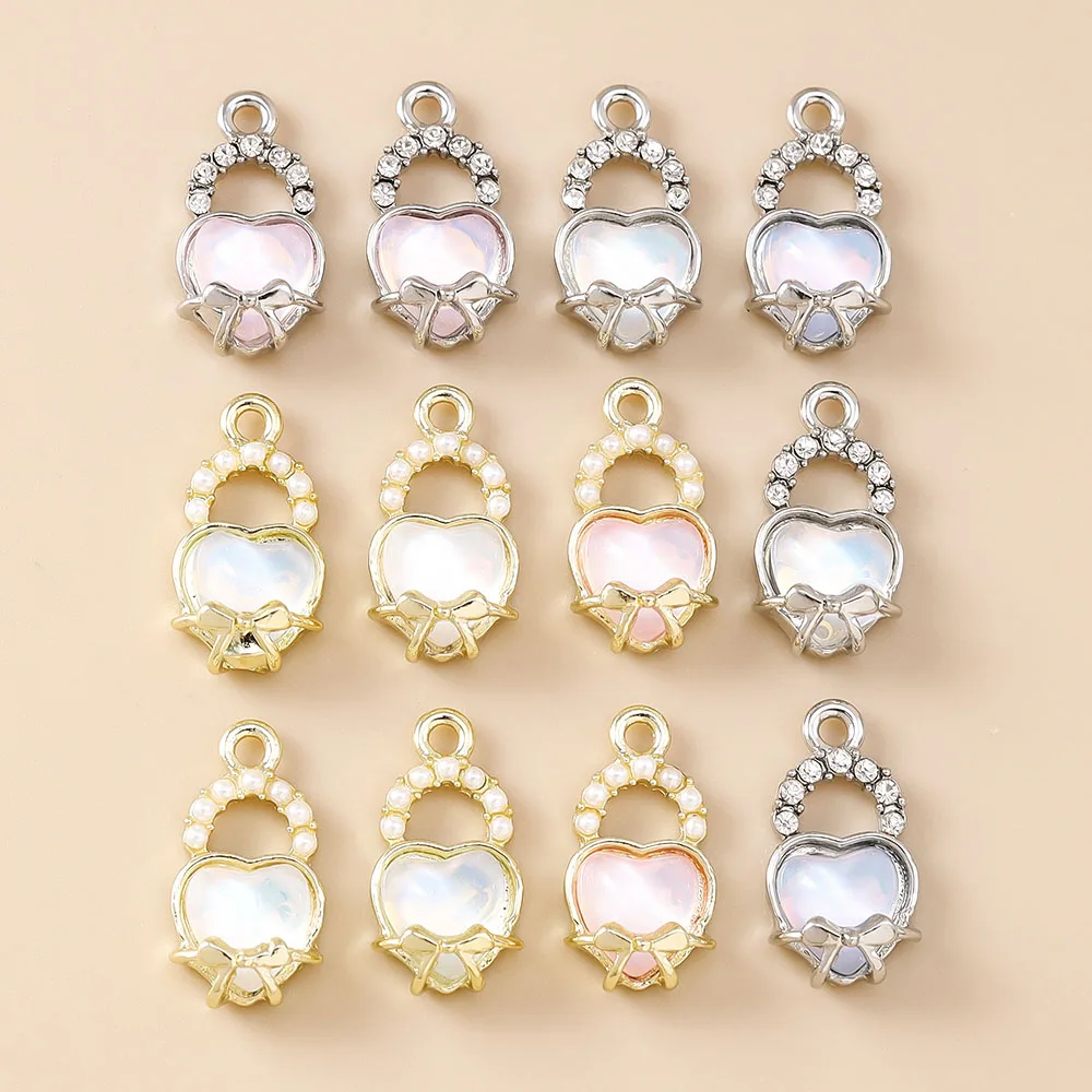 Leslie 5 шт. 19*10 мм изысканный кристалл CZ сердце любовь подвески подвески ожерелье серьги DIY браслет женские ювелирные изделия подарки Leslie 5 шт. 19*10 мм изысканный кристалл CZ сердце любовь подвески подвески ожерелье серьги DIY браслет женские ювелирные изделия подарки