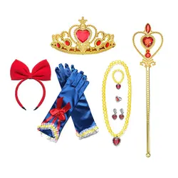 Princess Children Snow White Headdress Headwear Princess Crowns Hairband Headdress For Girls Kids Headband Wig Hair Accessories