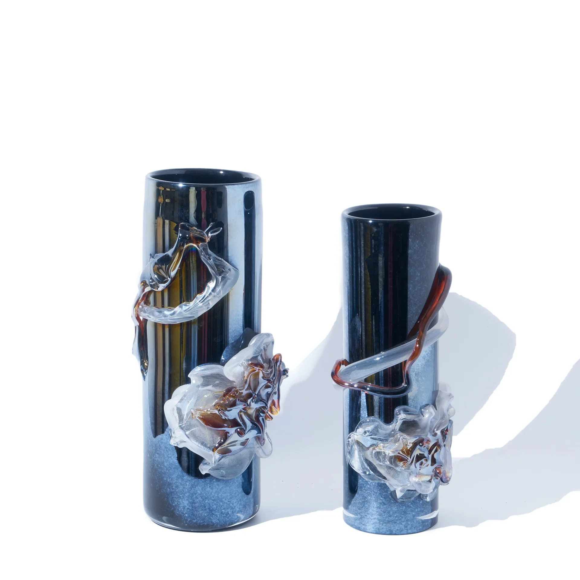 

Nordic style thickened nickel-plated straight vase handmade relief process decoration home living room dining table soft ornamen