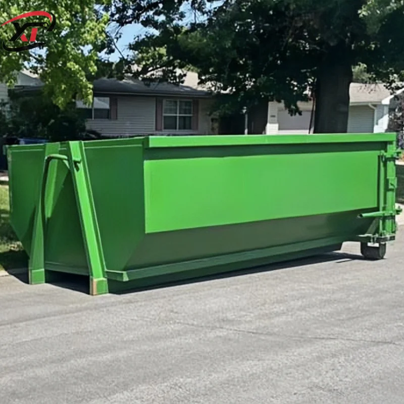 Hook Lift Container OEM Industrial Iron Drop Door Hook Type Waste Bin for Household Garbage Recycling Dumpsters for Sale