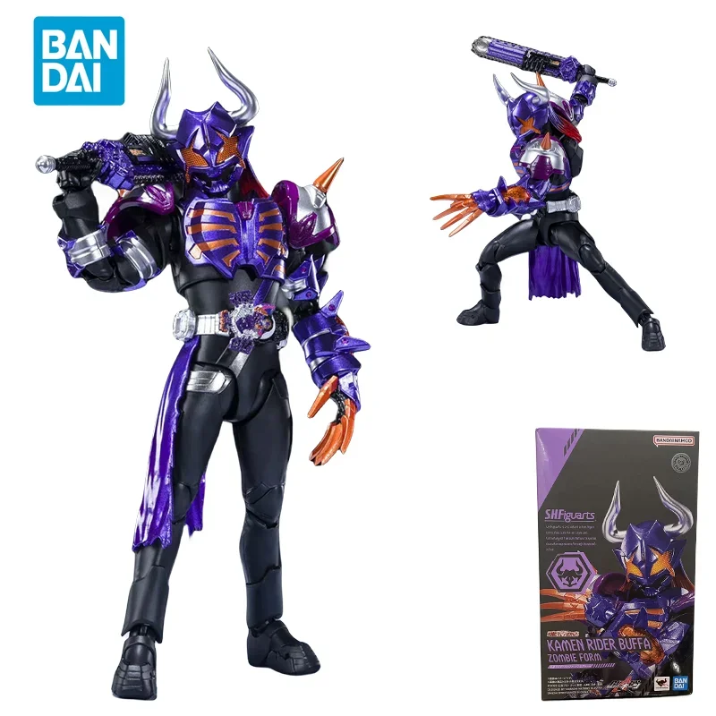 Spot Direct Delivery Bandai Original Anime KAMMEN RIDER Model SHF KAMEN RIDER BUFFA ZOMBIE FORM Action Figure Toys For Kids Gift