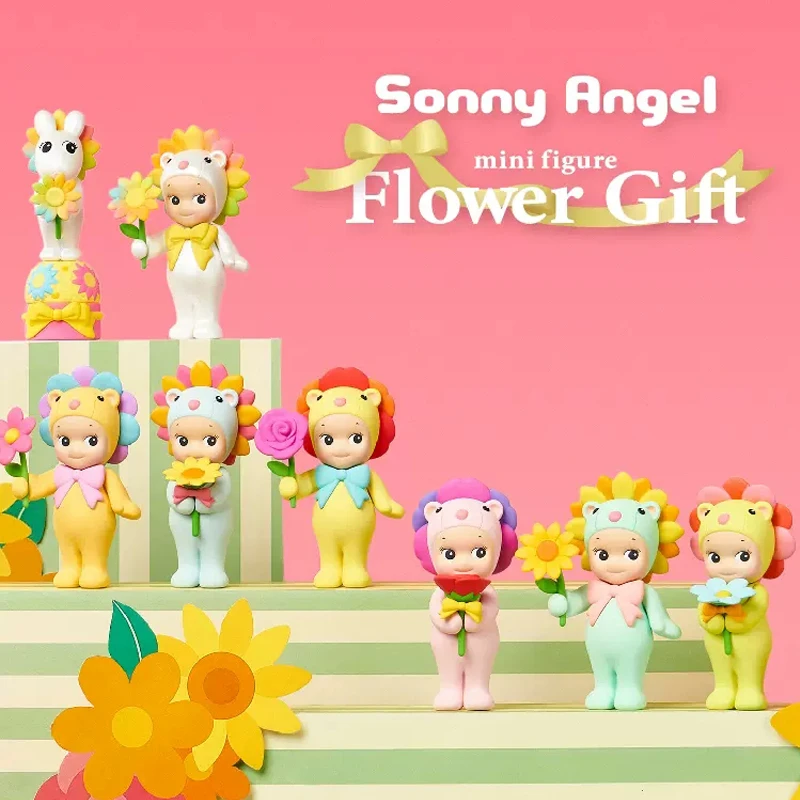 Sonny Angel цветок коллекция игрушек серии слепая коробка игрушки куклы милые аниме фигурки украшения фигурки куклы рождественские игрушки