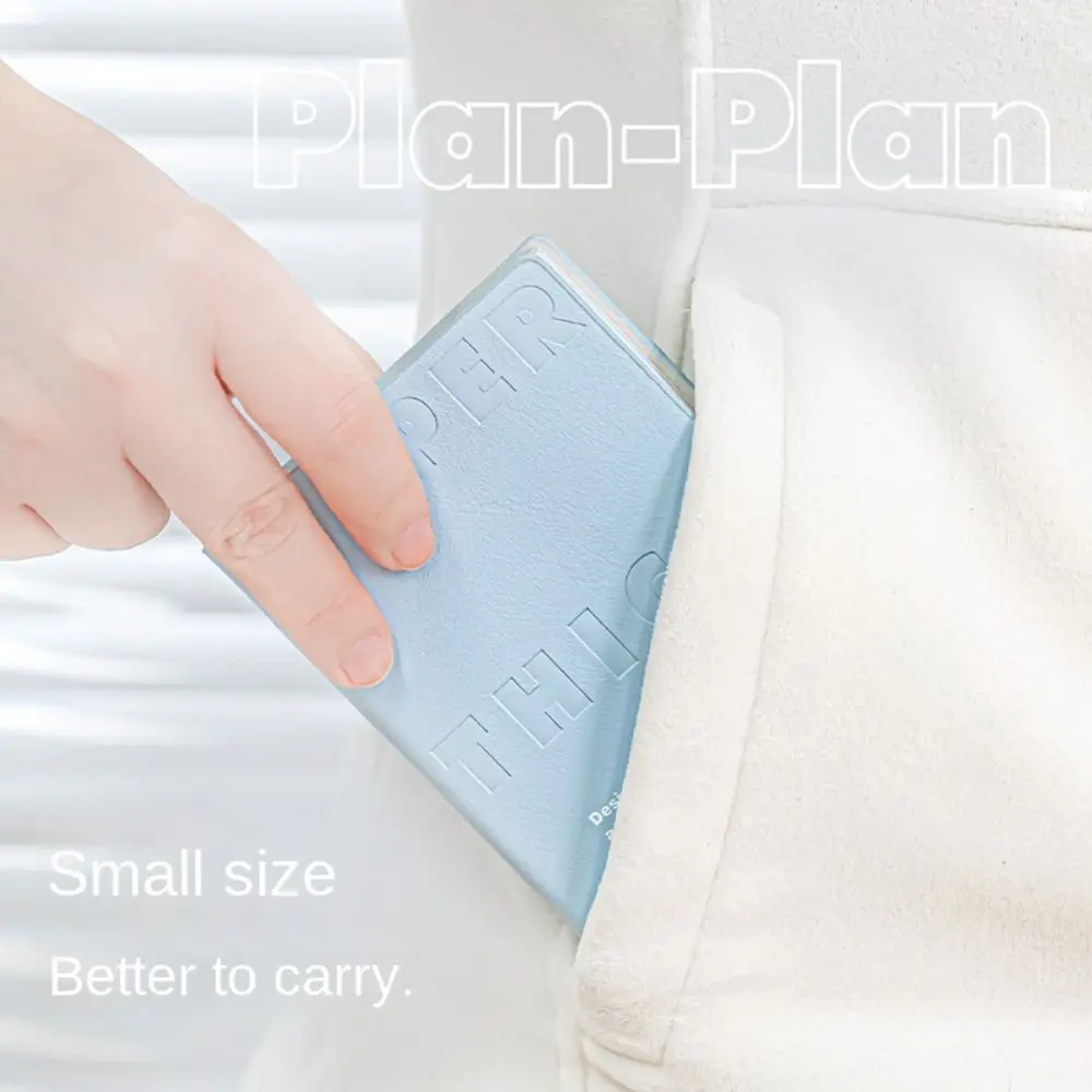 Creative Waterproof Cover Leather Notebook Minimalist Square Pocket Notebook Elegant Portable Planner Notepad Office Use