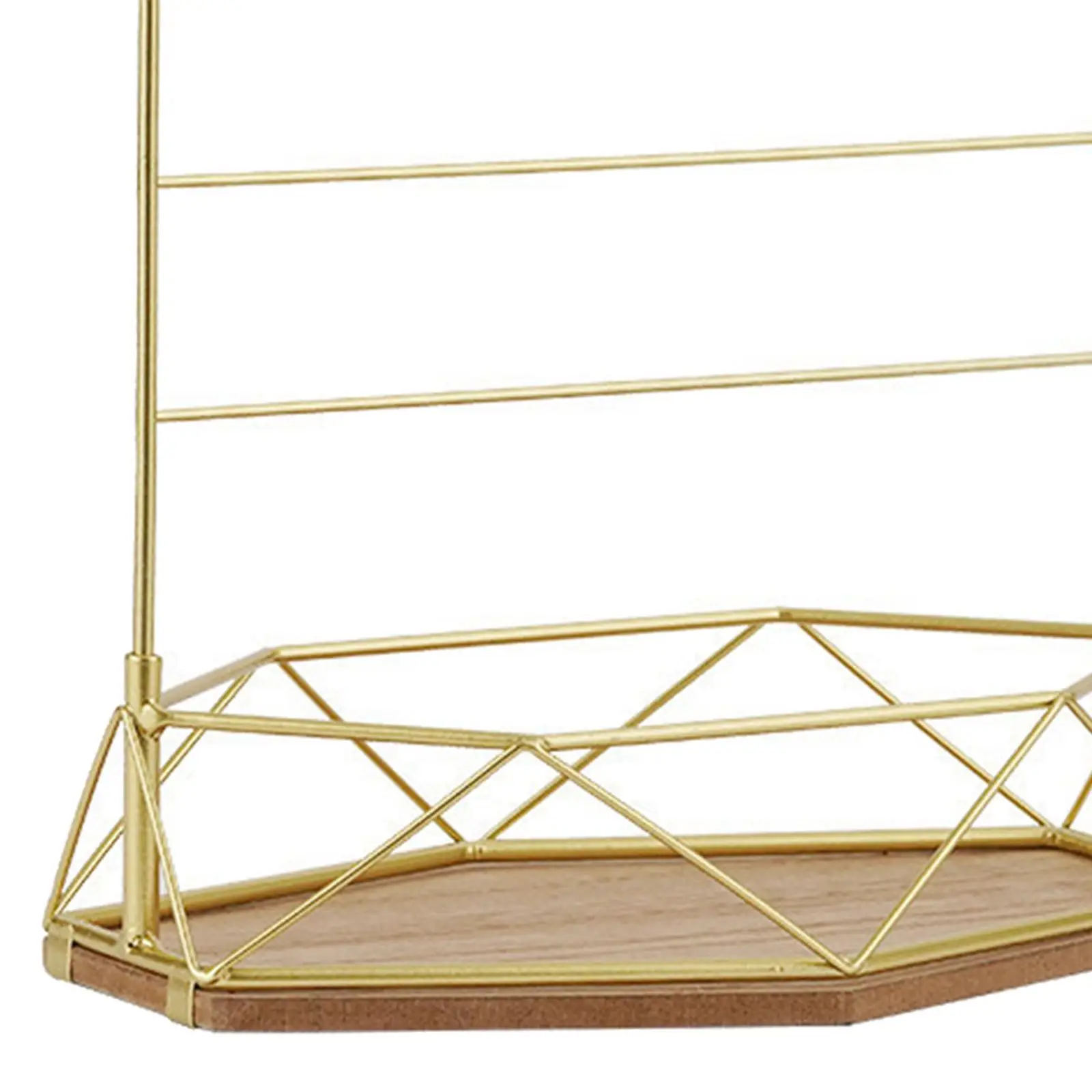 

Jewelry Organizer Stand for Women Girls with Tray Ring Watch Storage Hanging Storage for Earrings Watch Ring Tabletop Decoration