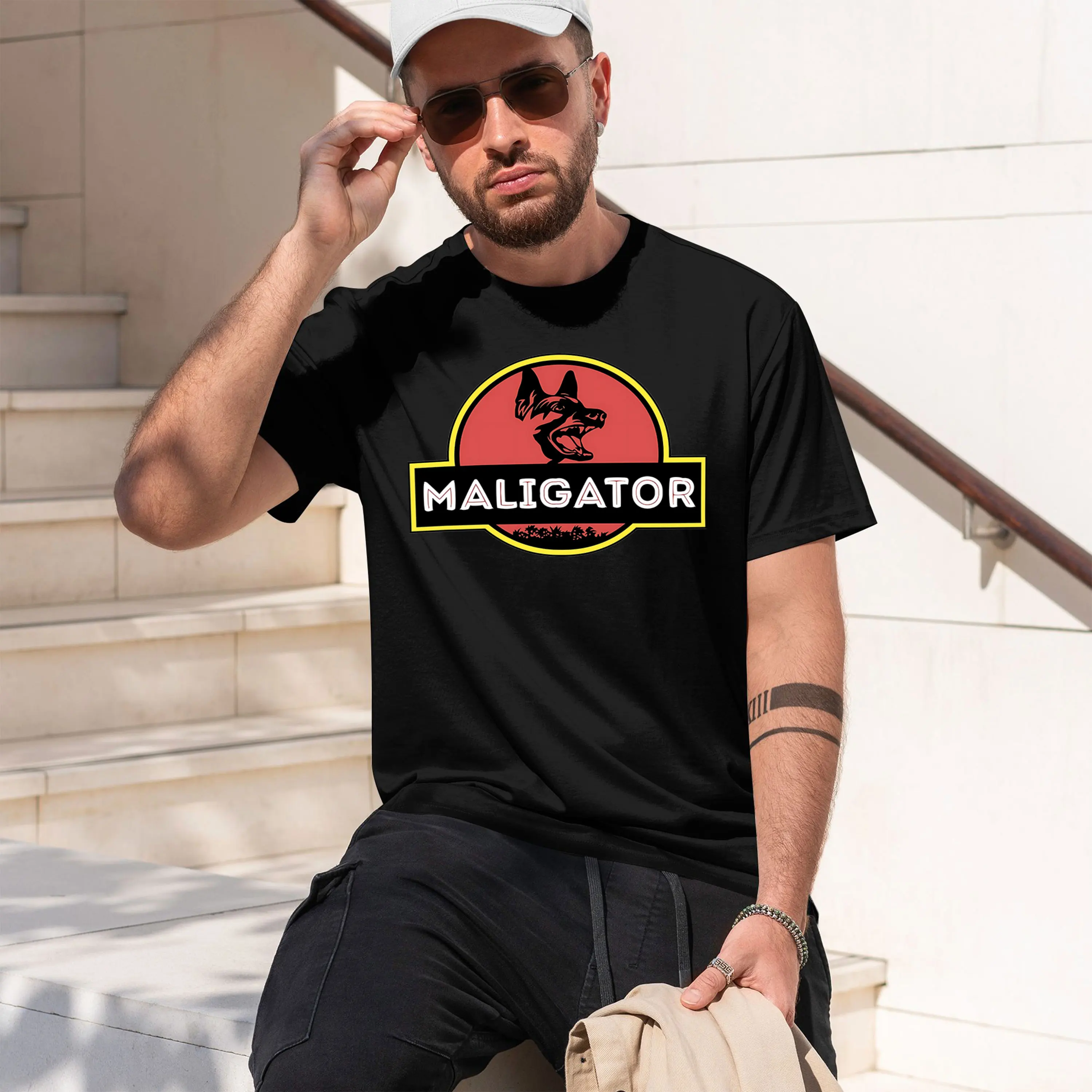 Camiseta Malinois g Mali Maglietta belga 2026, nuevo modelo, camiseta de manga corta con cuello redondo para hombre, informal clásica, en varios colores y tallas