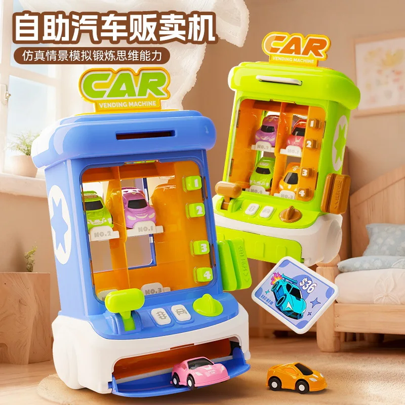 Simulated Kids Vending Car Pretend Play Educational Game, Holiday Gift for Children