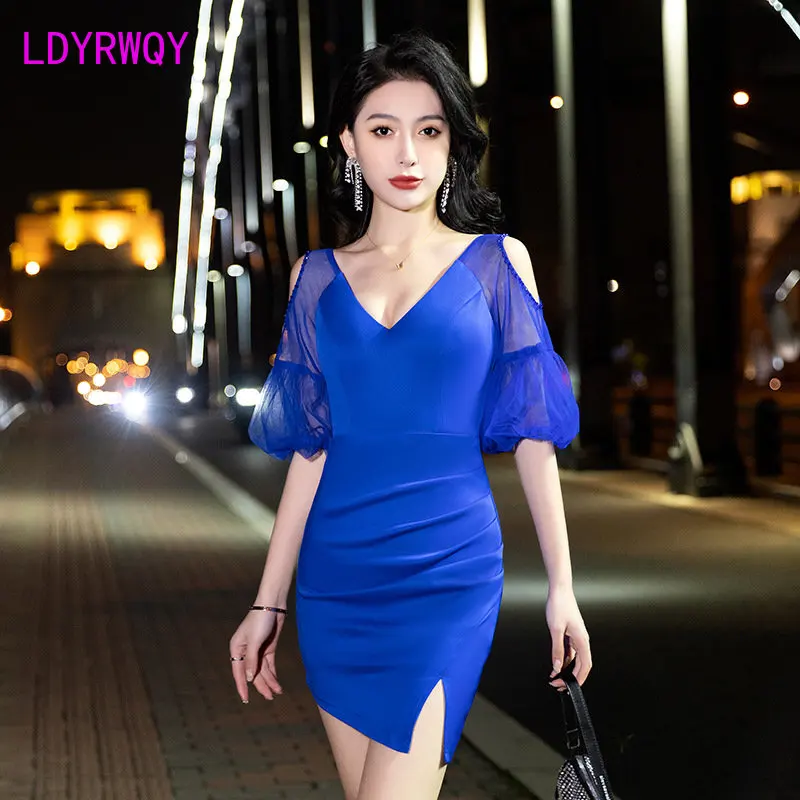 

Hip wrapped skirt sexy women's clothing chestless temperament shows thin high-waisted dress nightclub