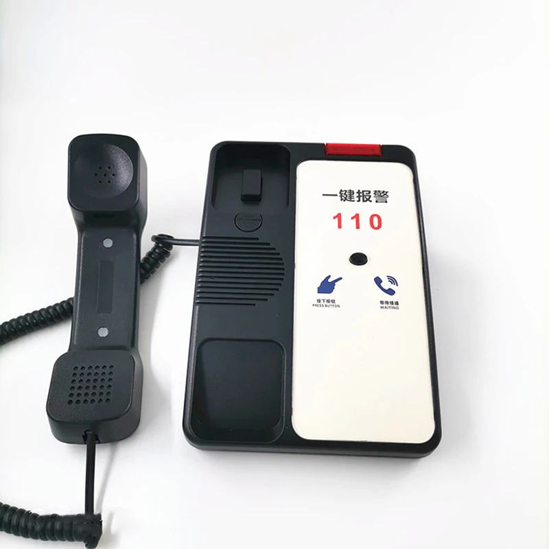 Corded Phone One Button Dial Alarm Emergency Alert Landline Phone System for Home Office School Kindergarten Prison Bank