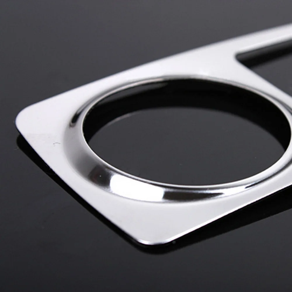 For Ford Focus 2011 2012 2013 2014 Car Silver ABS Chrome Cigarette Lighter Interior Decoration Trim Cover