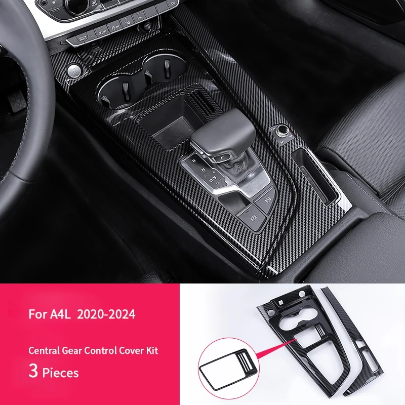 Voor Audi A4L B9 Sedan A4 Allroad Avant S4 A5 S5 2017 2018 2019 2020 2021 2022 2023 2024 ABS Koolstofvezel Overlays Interieurbekleding