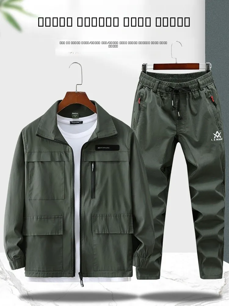 ensemble-de-travail-d'ete-pour-hommes-fin-en-pur-coton-elastique-camouflage-respirant-resistant-a-l'usure-pour-reparation-automobile-et-soudure