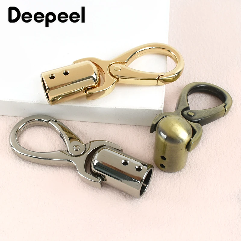 2/4/10Pcs Metal Bags Strap Stopper Buckles Tassels Screw Clips Clasp DIY Handbag Handle Webbing Carabiner Hook Bag Accessories