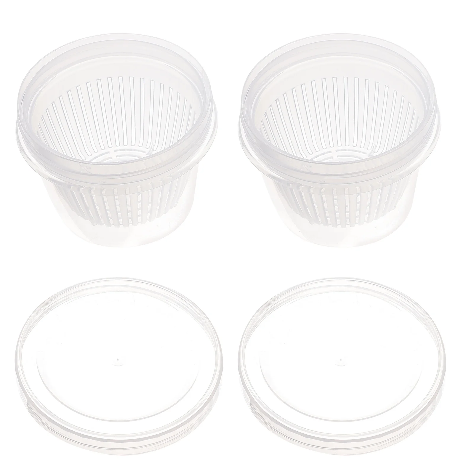 

2pcs Plastic Food Storage Crisper Boxes Sealing Fresh Keeper Containers For Snacks Vegetables Fruits Refrigerator Use Kitchen