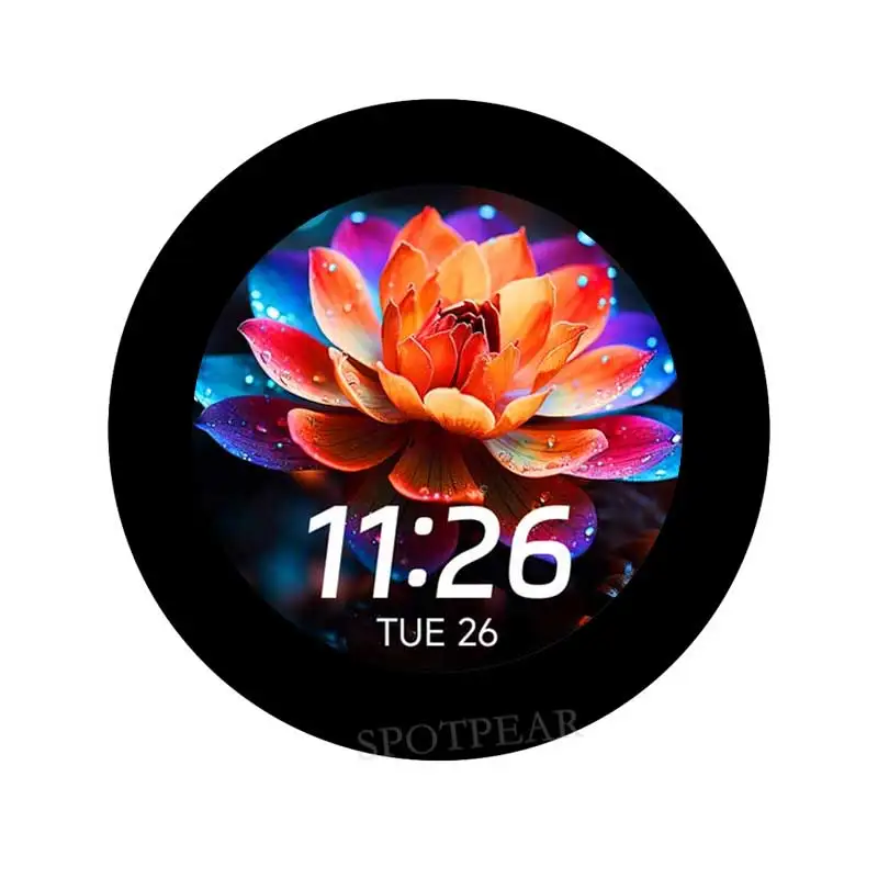 Raspberry Pi Pico 2 RP2350B 2.8インチLCD開発ボード RGBディスプレイ 丸型タッチスクリーン 480x480 LVGL QMI8658 / SD / RTC