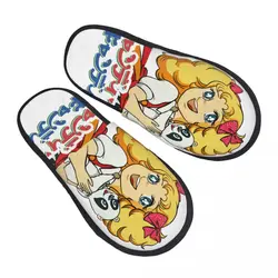 Custom Print Women Candy Candy House Slippers Cozy Warm Cartoon Anime Tv Memory Foam Fluffy Slipper Indoor Outdoor Shoes