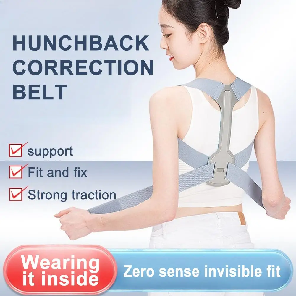 1pc Posture Corrector Adjustable Upper Back Brace Clavicle Support Providing Neck Shoulder Upright Straightener Comfortable