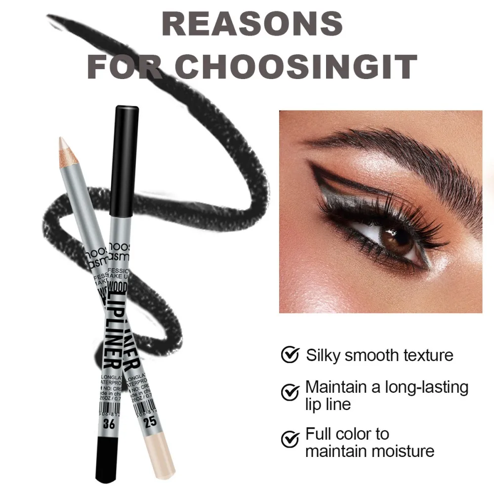 Delineador labial fosco luxuoso, aplicação suave e de longa duração para contorno e enchimento perfeitos, tons versáteis para todos os tipos de pele