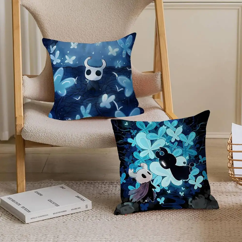 

H-Hollow Knight Подушка Аниме Подушка Диван-кровать Голова Наволочка Чехол 45x45 см Мода